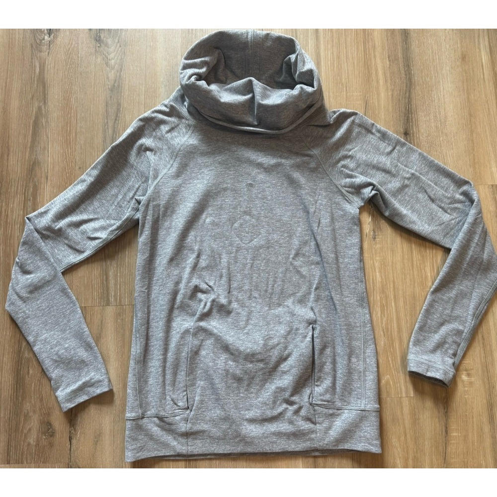Lululemon Make A Move‎ Cowl Neck Activewear Pullover Shirt Top Gray Womens 2